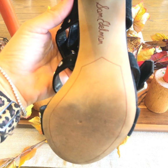 COPY - Sam Edelman black suede studded heels. - Picture 4 of 4